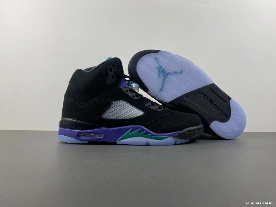 Air Grape' 136027-007 'Black Jordan  5 Retro 0902
